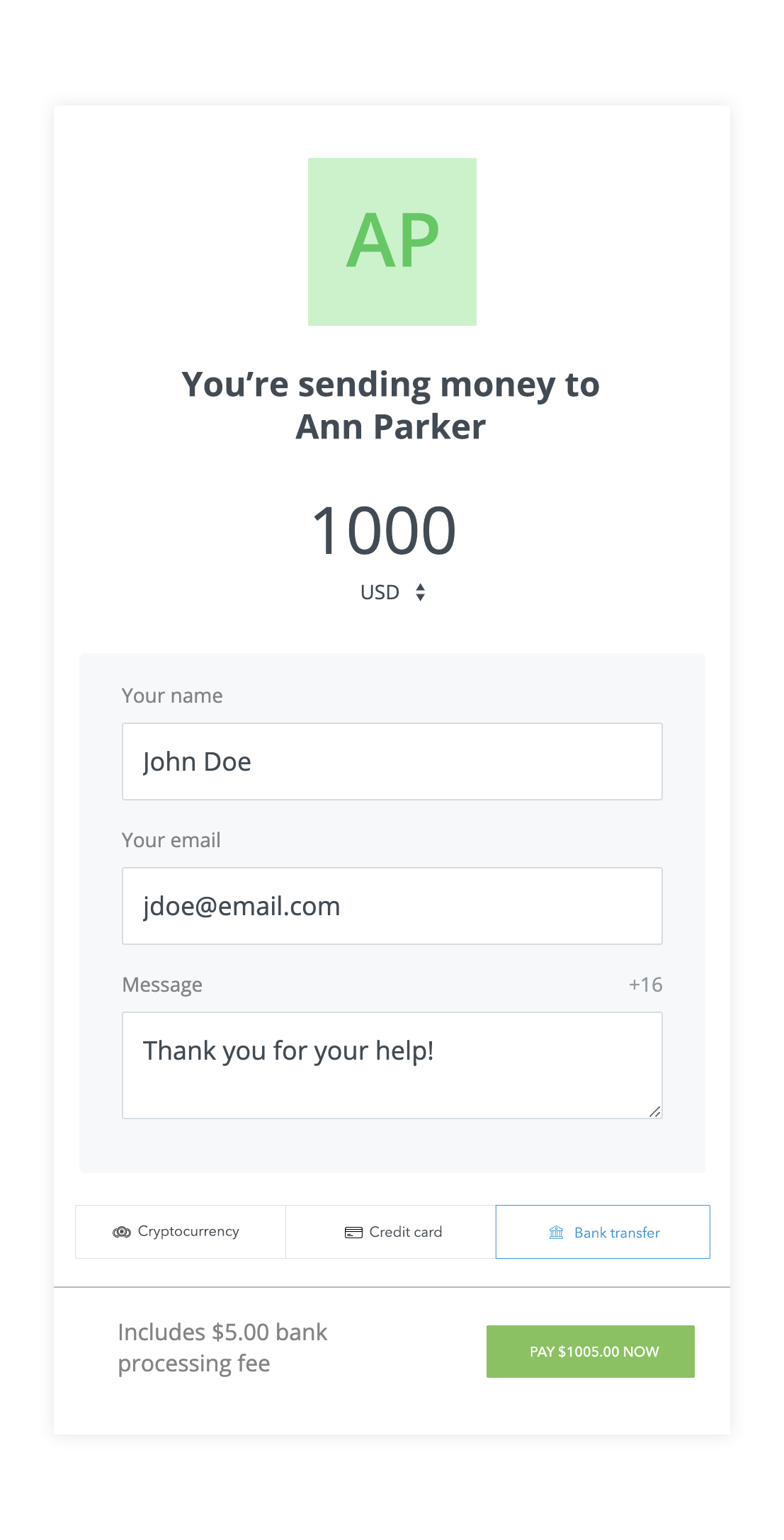 Latest PayMe Page